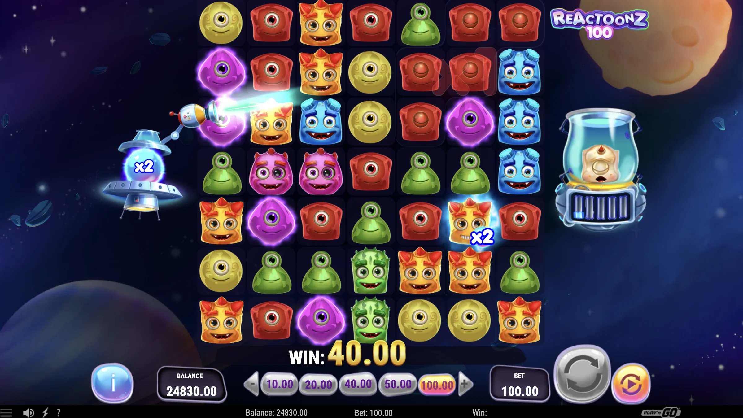 Reactoonz &ndash; RTP-varoitus ennen pelaamista